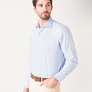 NWT Peter Millar Collection Castellos Check Button Up Sport Shirt